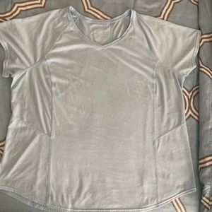 Tech gear dry text size 1X baby blue top